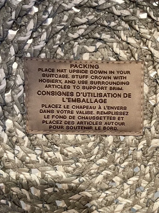 Eric Javits Squishee Adjustable Back "Army Girl" Hat / Cap in Gray White - Picture 8 of 14